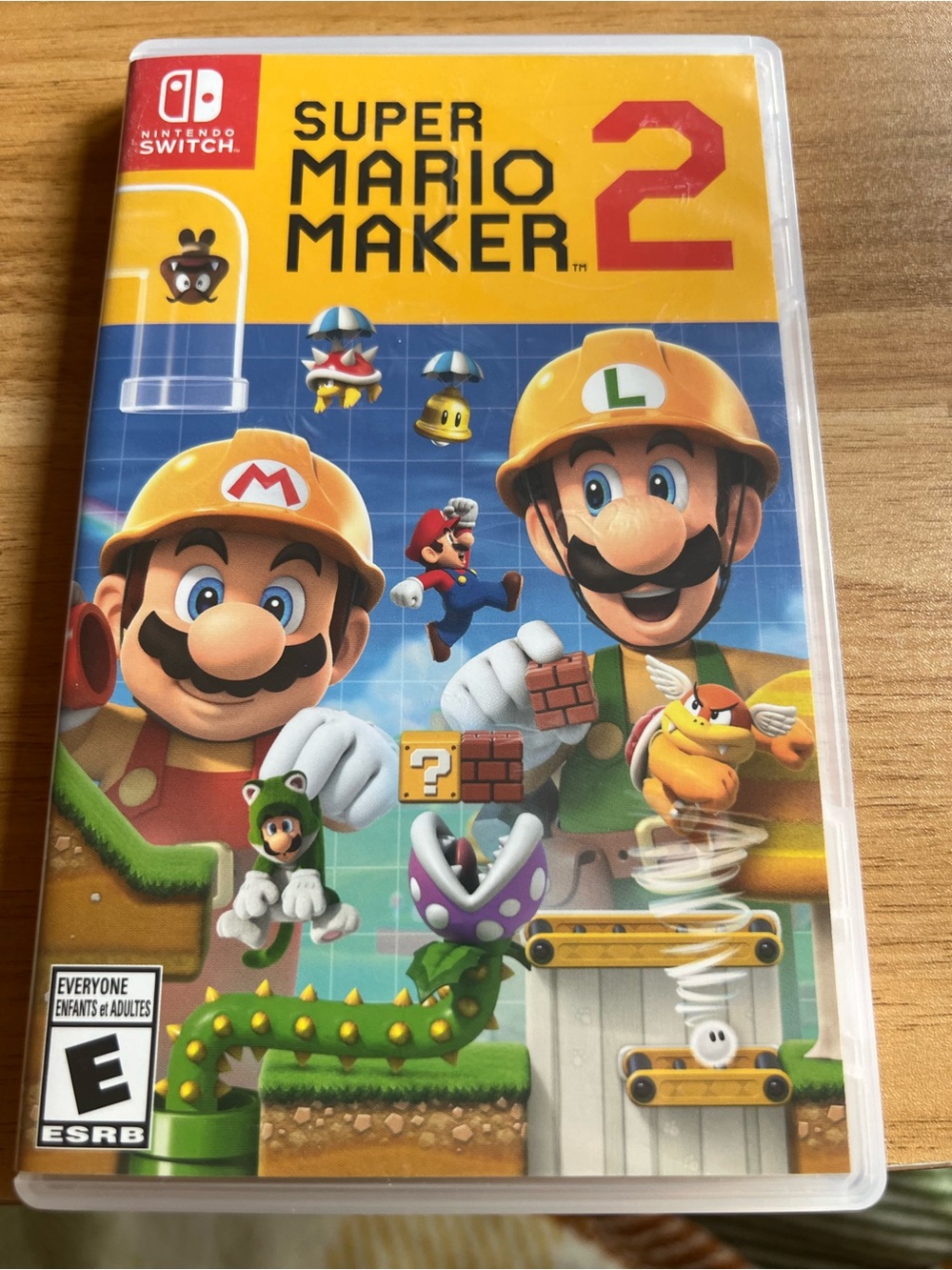 Nintendo Super Mario Maker 2 Yellow & Blue Switch Game Cover